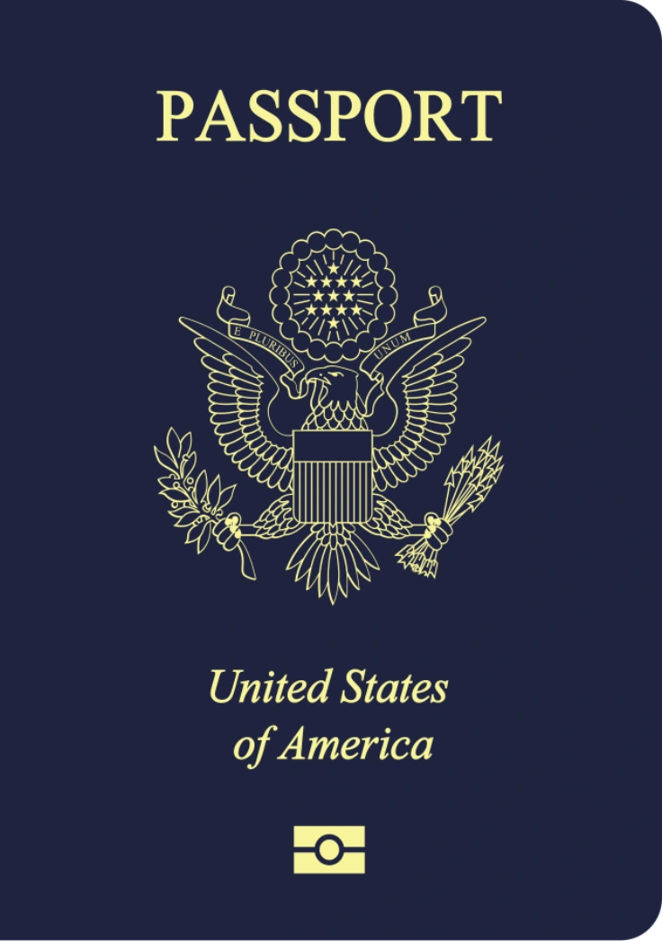 United States passport cover